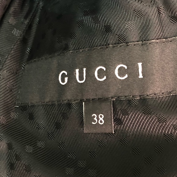 Gucci Cupro Lined Cashmere W38 Cropped Blk Jacket - Picture 3 of 6